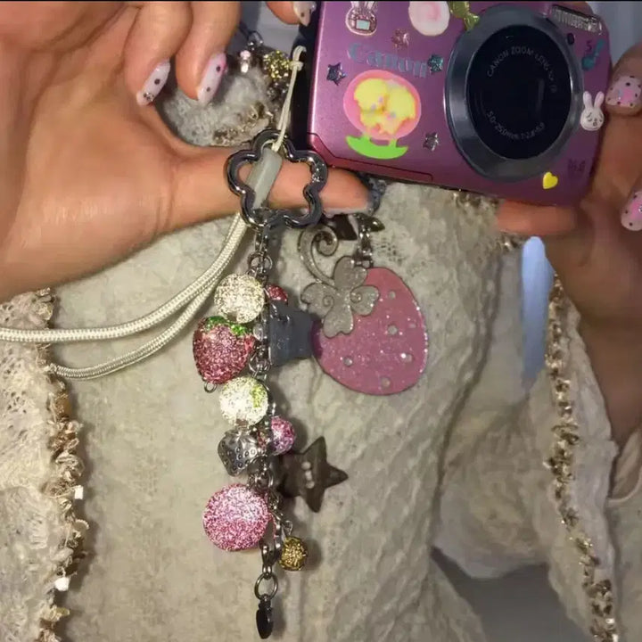 [BUNJANG] Wishcore Harajuku Y2K Kira Kira Keyring / 헤이세이 위시코어 갸루 하라주쿠 키라키라 서브컬쳐 y2k 키링