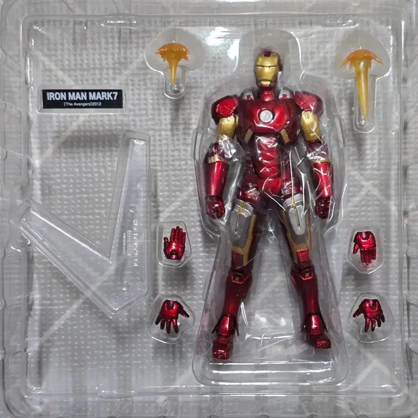 [BUNJANG] Kaiyodo Revoltech Iron Man Series Bundle Set / 카이요도 아이언맨 리볼텍시리즈+마크5 레이싱수트,커스텀헤드