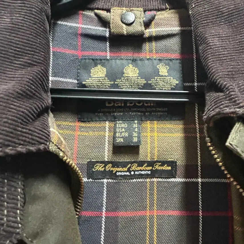 [BUNJANG] Barbour Waxed Jacket Brown UK 8 / 바버 왁스자켓 브라운 uk8