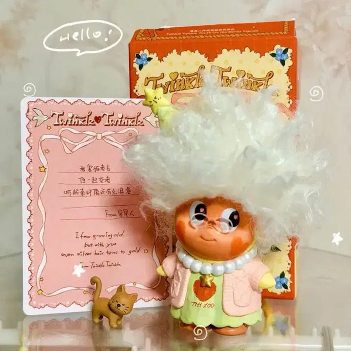 [BUNJANG] Pop Mart Twinkle Twinkle Fall in Love Series Bai Fa Figure / 팝마트 트윙클 트윙클 사랑에 빠지다 시리즈 백발 까기함께