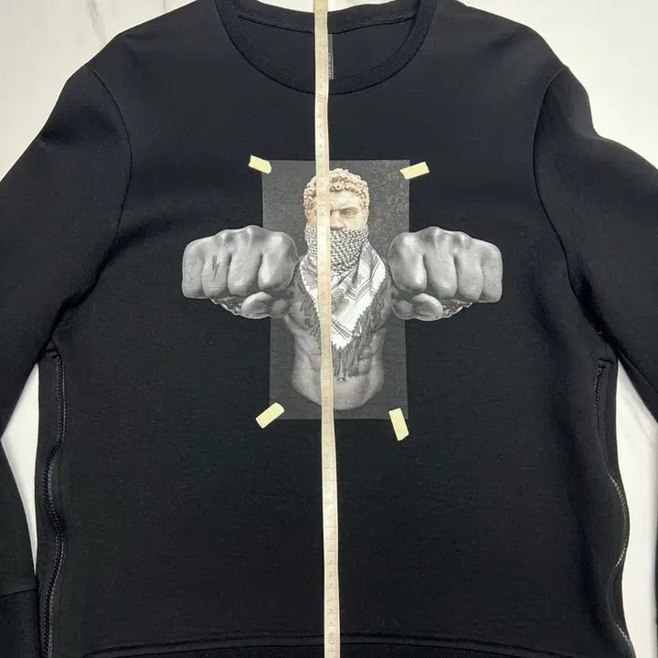 [BUNJANG] Neil Barrett Brutus Printed Black Sweatshirt L / 닐바렛 브루투스 프린팅 블랙 맨투맨 L사이즈