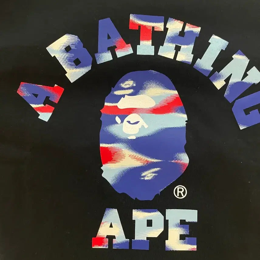 [BUNJANG] BAPE Screen Camo Black T-shirt M / 새상품 베이프 스크린 카모 블랙 반팔티 M