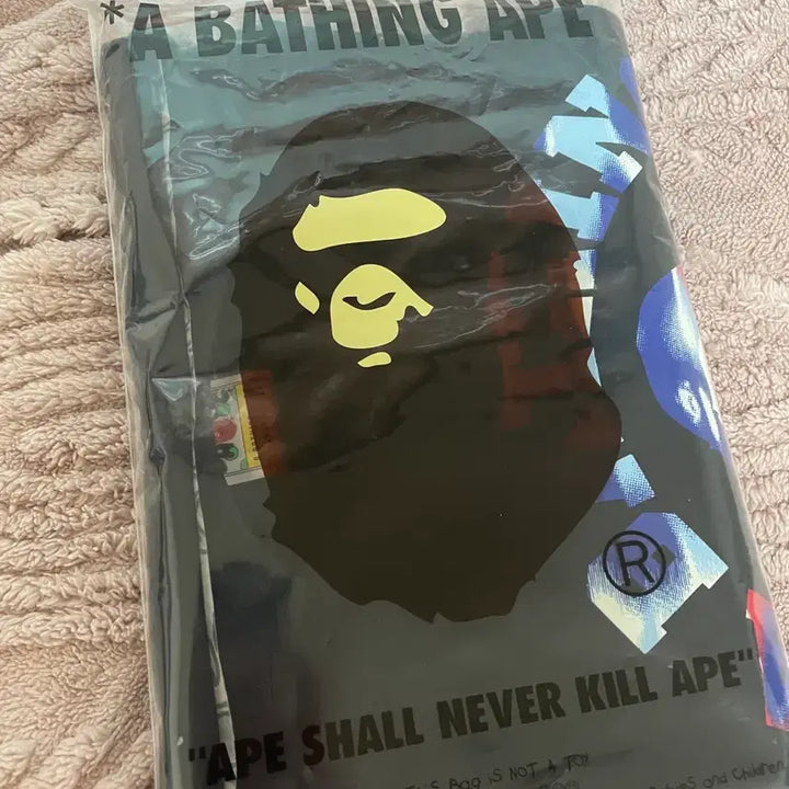 [BUNJANG] BAPE Screen Camo Black T-shirt M / 새상품 베이프 스크린 카모 블랙 반팔티 M