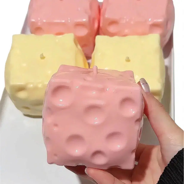 [BUNJANG] Handmade Strawberry Cheese Block Slime / 딸기 치즈 블럭 슬랑이