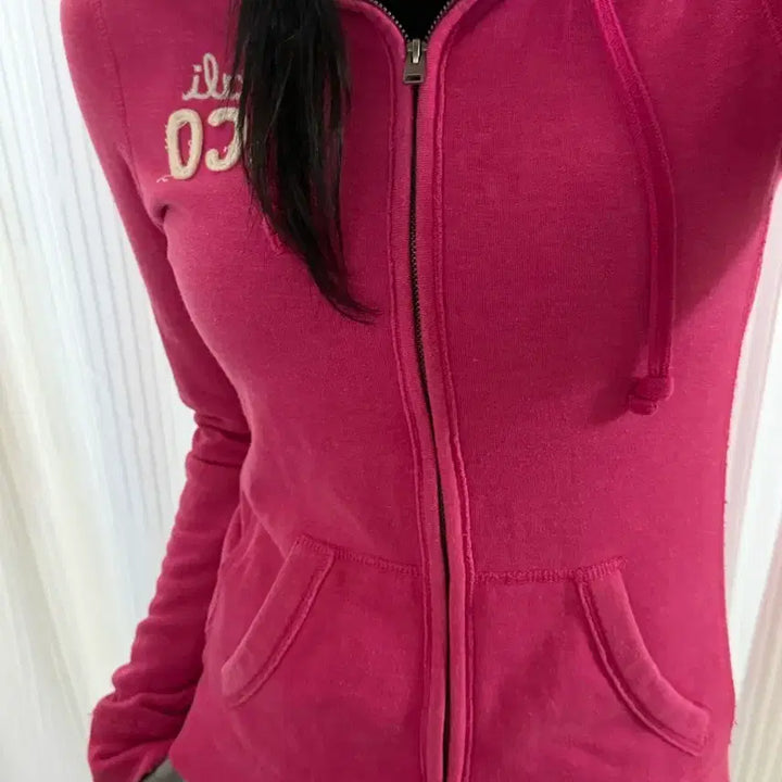 [SOLD OUT] 홀리스터 핑크 후드집업 s