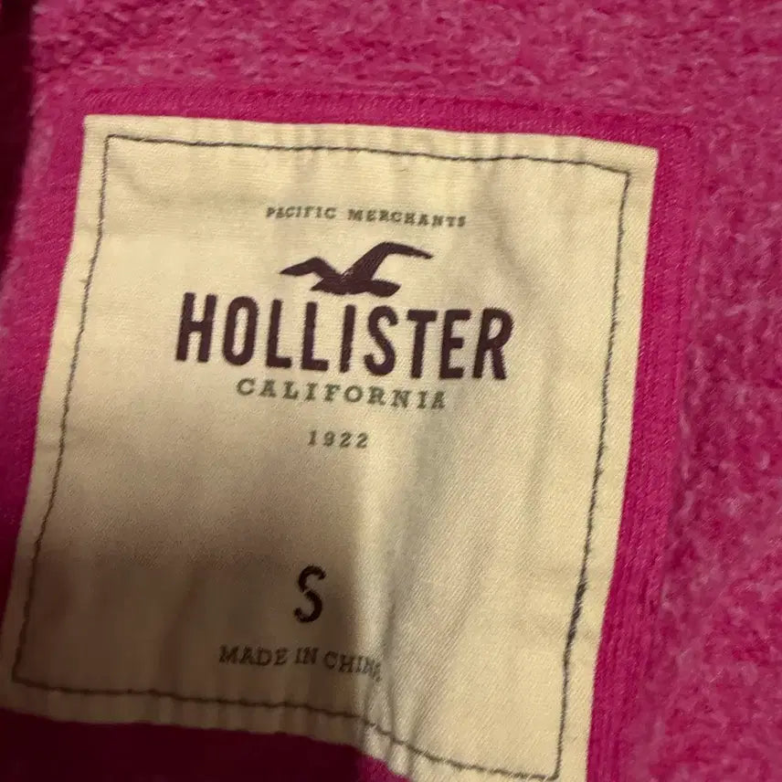 [SOLD OUT] 홀리스터 핑크 후드집업 s