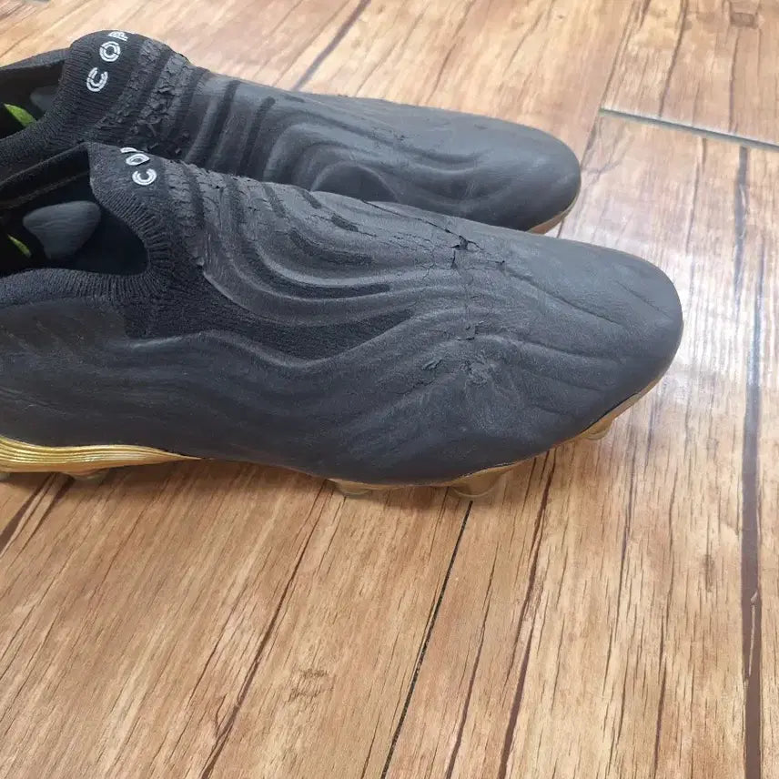 [BUNJANG] Adidas Copa Sense+ FG Core Black Gold Metallic Football Boots / 아디다스 코파 센스+ FG 코어 블랙 골드 메탈릭(쌕 포함)