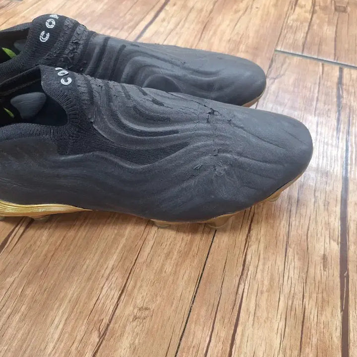 [BUNJANG] Adidas Copa Sense+ FG Core Black Gold Metallic Football Boots / 아디다스 코파 센스+ FG 코어 블랙 골드 메탈릭(쌕 포함)