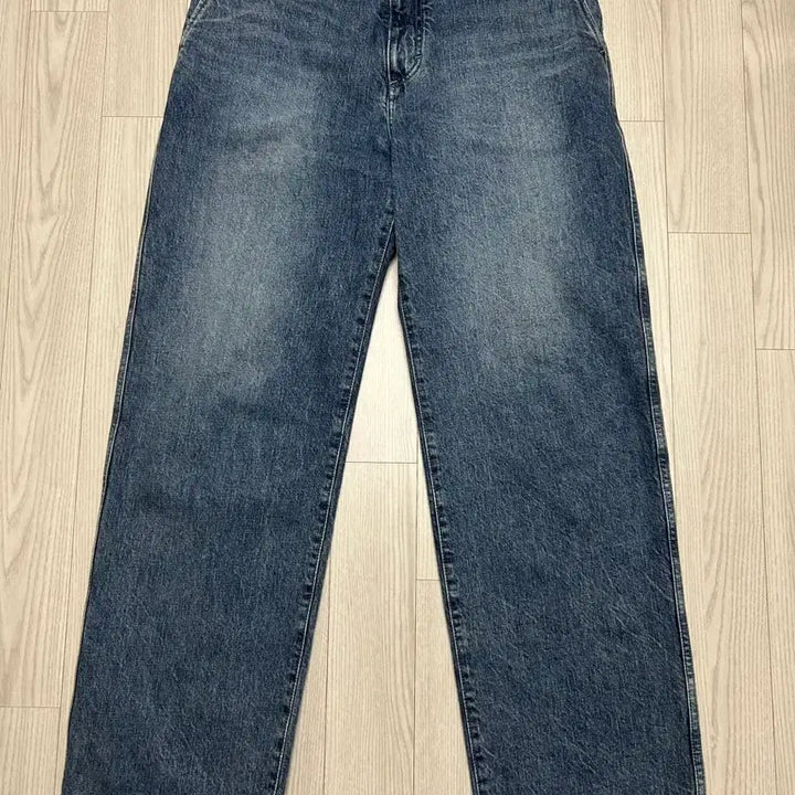 [SOLD OUT] 포터리 원워시드 와이드 데님 블루그레이 3(32)
