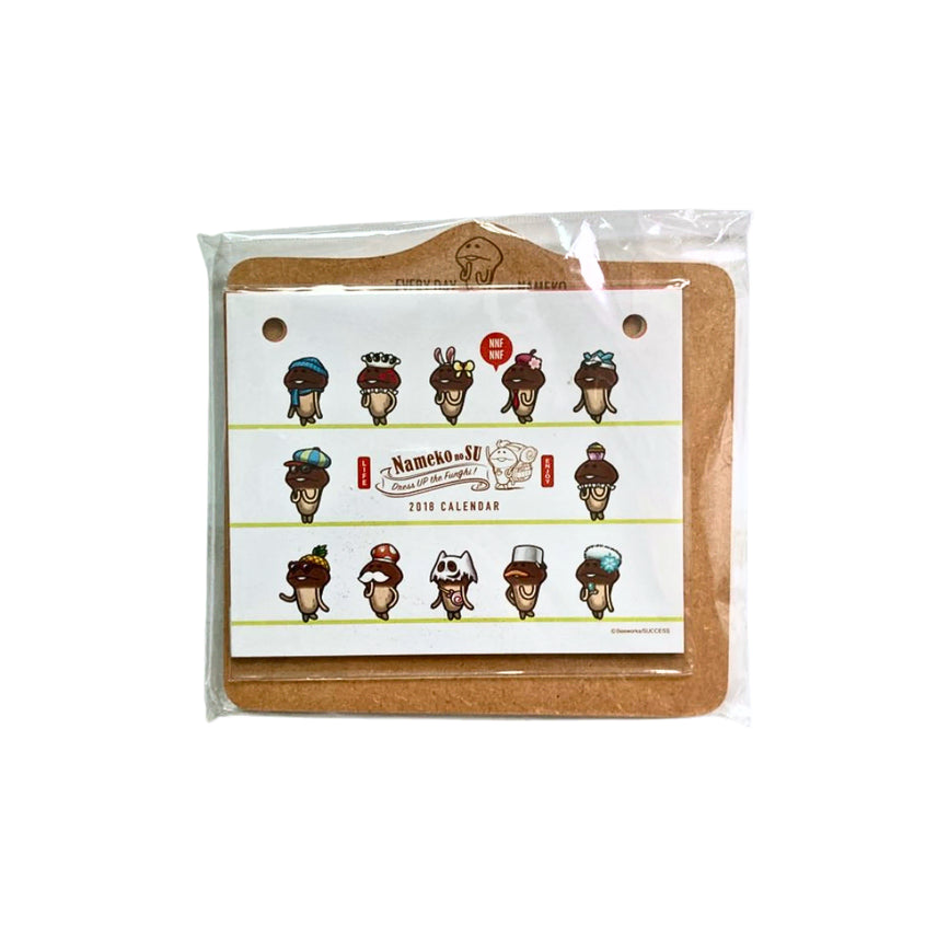 [BUNJANG] Nameko 2018 Wooden Calendar / 나메코 2018 목제 캘린더