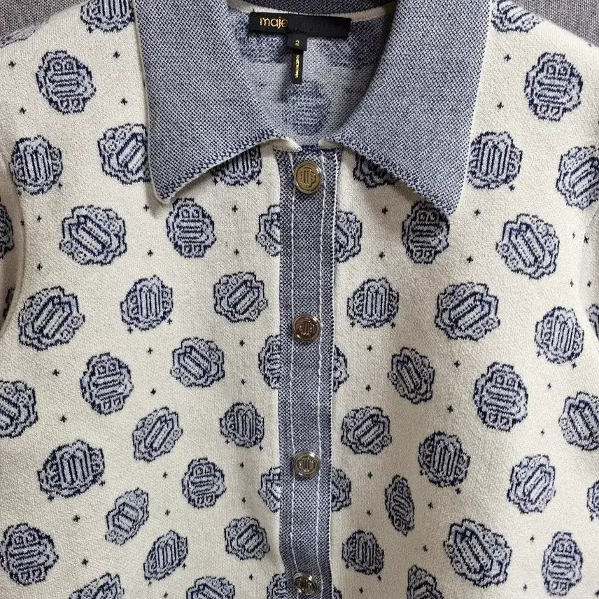 [BUNJANG] Maje Monogram Cardigan Knit / 마쥬 모노그램 가디건 니트 2
