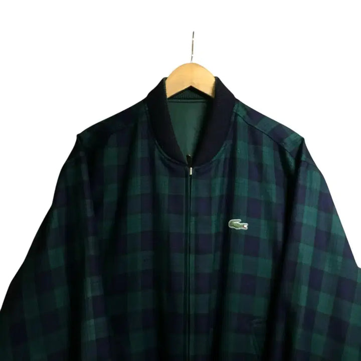 [BUNJANG] Lacoste Seokwang Reversible Blouson Jacket / 라코스테 서광 양면 리버시블 정품 블루종자켓