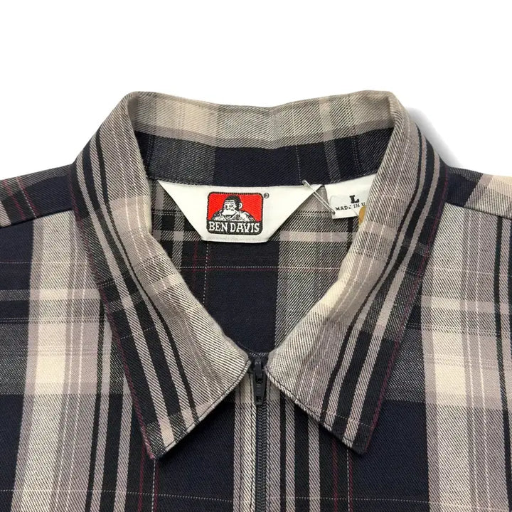 [SOLD OUT] 90s 벤데이비스 하프집업 반팔 워크셔츠 Made in USA