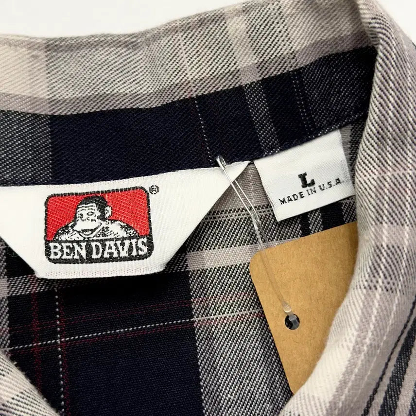 [SOLD OUT] 90s 벤데이비스 하프집업 반팔 워크셔츠 Made in USA
