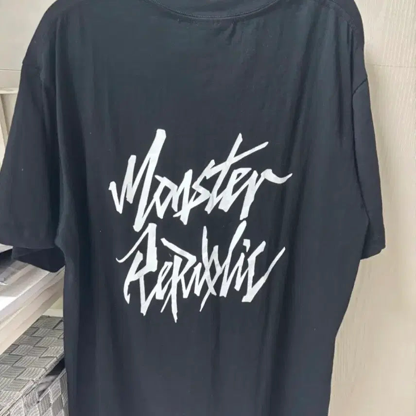 [BUNJANG] Musinsa Monster Republic Black Short Sleeve T-shirt / 무신사 몬스터리퍼블릭 검정 반팔 L 판매 교신