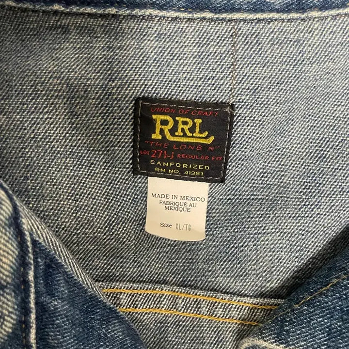 [SOLD OUT] rrl lot271 리랜드 데님 자켓 XL (made in mexico)