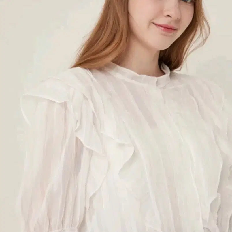 [SOLD OUT] 한섬 SJ SJ  프릴 블라우스