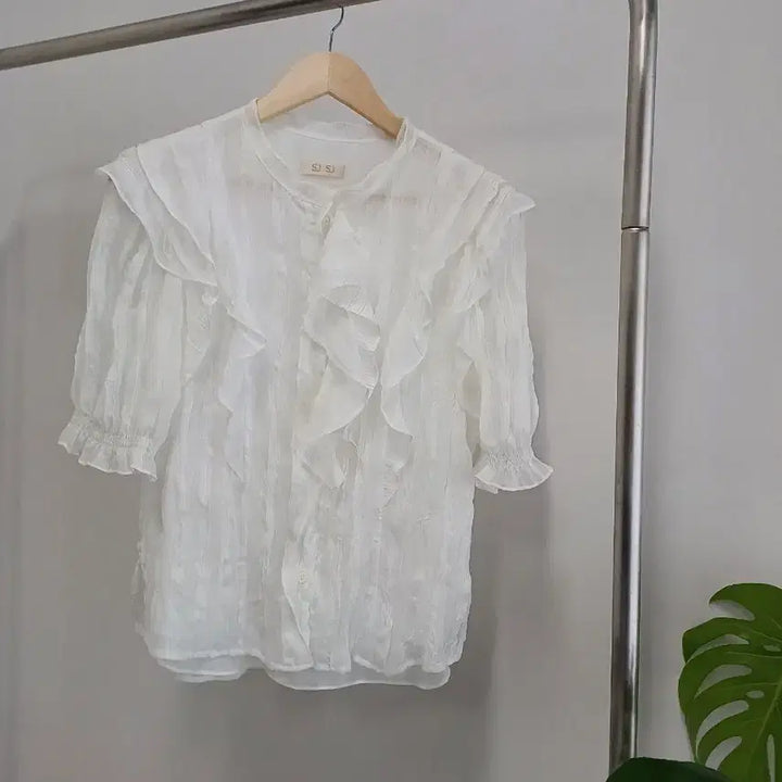 [SOLD OUT] 한섬 SJ SJ  프릴 블라우스