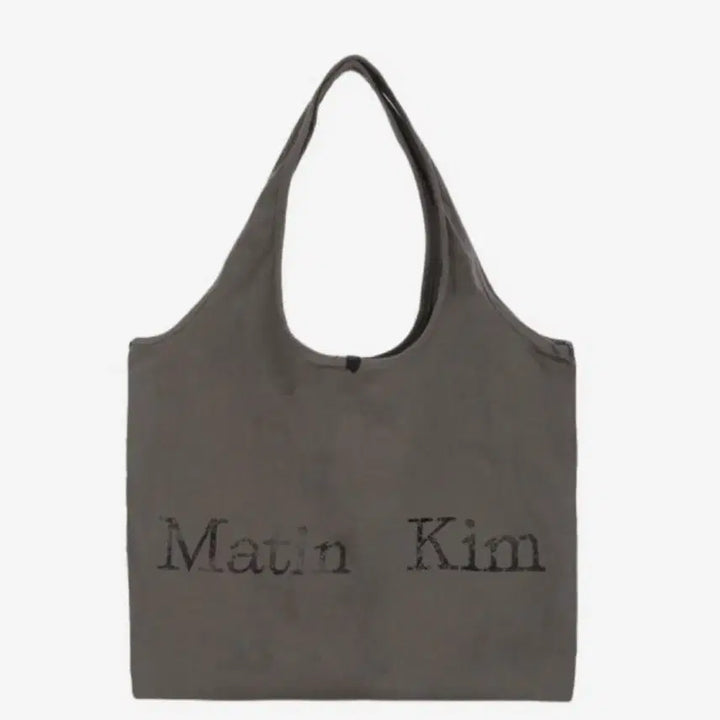 [BUNJANG] Matinkim Crack Logo Eco Bag Charcoal / 마뗑킴 크랙 로고 에코백 차콜