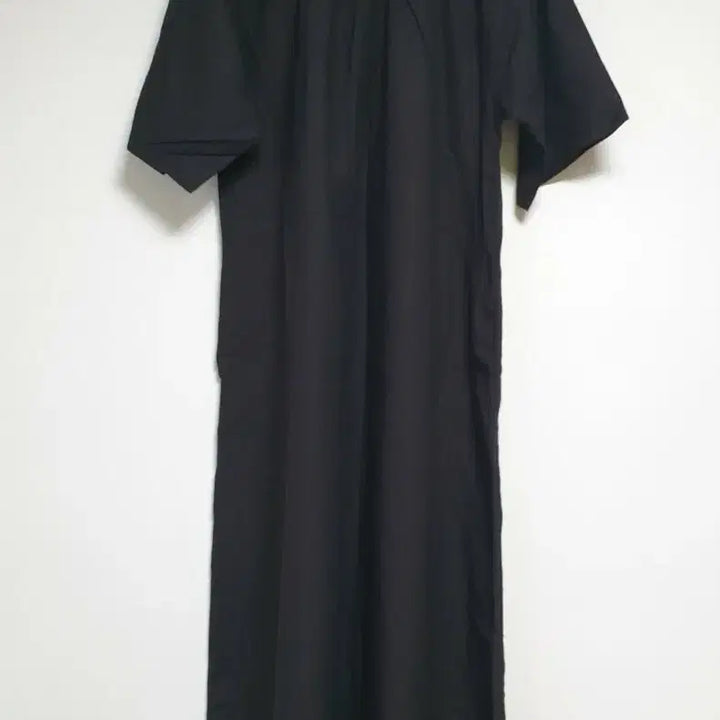 [BUNJANG] Black Short Sleeve Long Dress / 블랙 반팔 롱 원피스