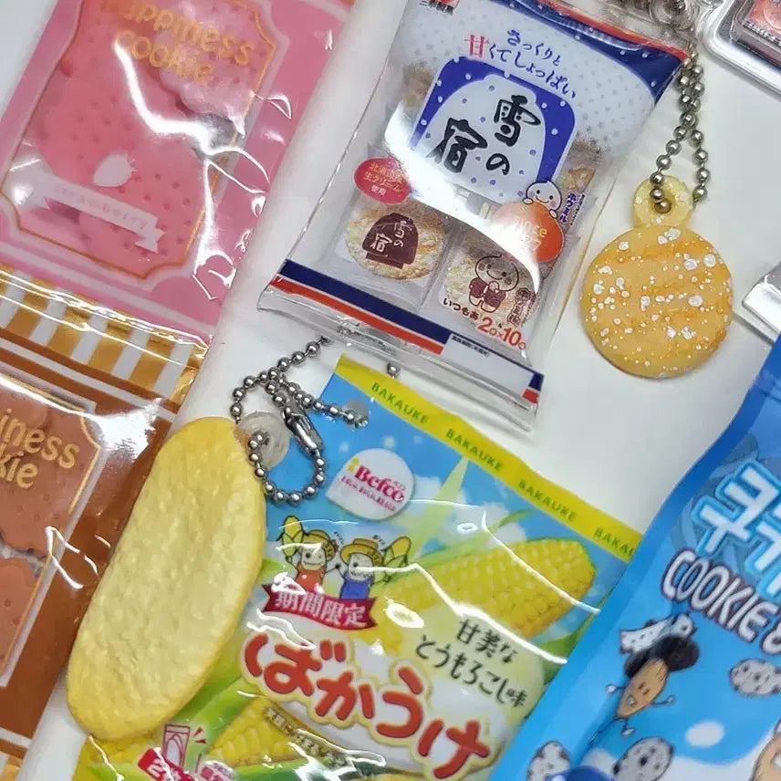 [BUNJANG] Japanese Snack Miniature Keyring Bundle Set / [일본정품가챠] 간식 미니어처 키링 17개 세트 일괄 3.2