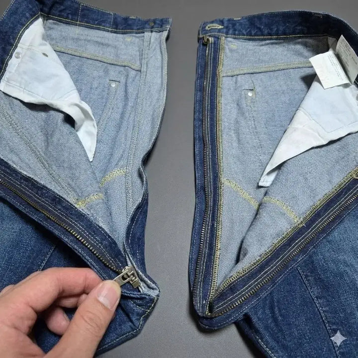 [BUNJANG] Comme des Garcons Unisex Baggy Denim Pants / [꼼데가르송] 유니섹스 배기 데님 팬츠 (L / 31-32인치) - 정품