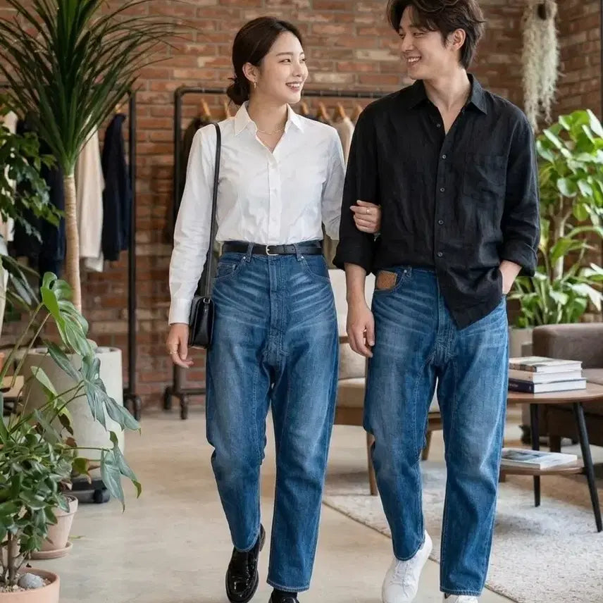 [BUNJANG] Comme des Garcons Unisex Baggy Denim Pants / [꼼데가르송] 유니섹스 배기 데님 팬츠 (L / 31-32인치) - 정품