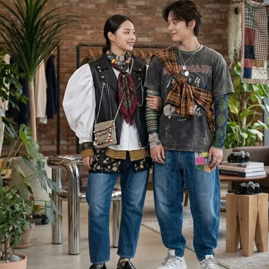 [BUNJANG] Comme des Garcons Unisex Baggy Denim Pants / [꼼데가르송] 유니섹스 배기 데님 팬츠 (L / 31-32인치) - 정품