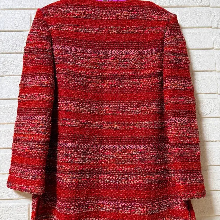 [SOLD OUT] (55~날씬66)세인트존 레드 트위드 자켓