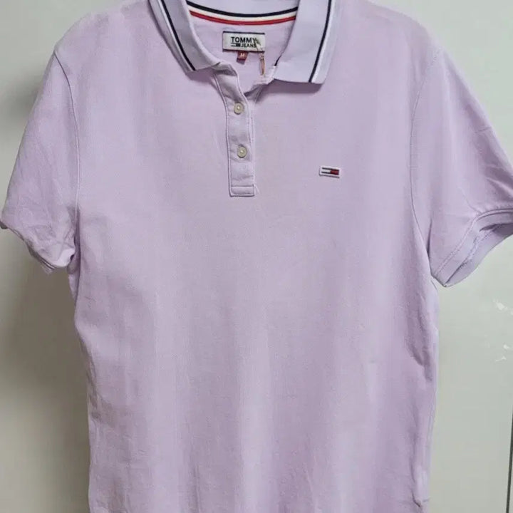 [BUNJANG] Tommy Jeans Lavender Short-Sleeve Polo T-Shirt Size M / 타미진스 라벤더 반팔 카라티 M
