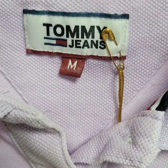 [BUNJANG] Tommy Jeans Lavender Short-Sleeve Polo T-Shirt Size M / 타미진스 라벤더 반팔 카라티 M