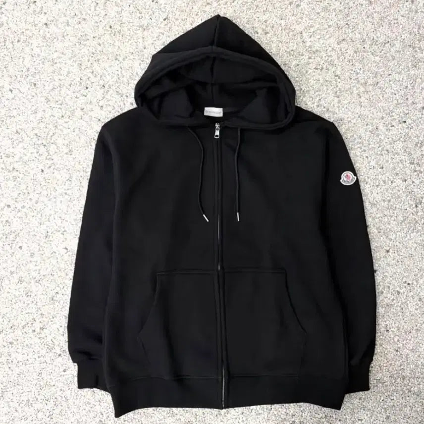 [BUNJANG] Moncler Black Hooded Zip-up Jacket / 몽클레어 블랙 후드집업