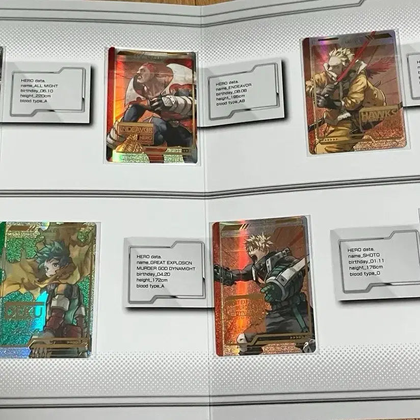 [BUNJANG] My Hero Academia Original Art Exhibition Collection Card Set / 나의 히어로 아카데미아 원화전 콜렉션카드세트