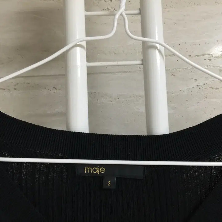 [SOLD OUT] maje 마쥬 22 블랙 골지 가디건 85
