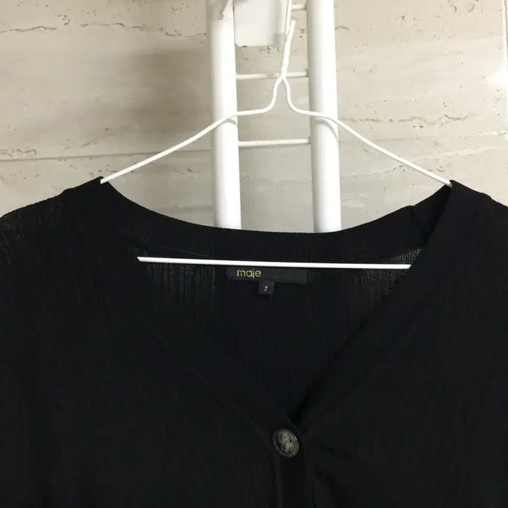 [SOLD OUT] maje 마쥬 22 블랙 골지 가디건 85