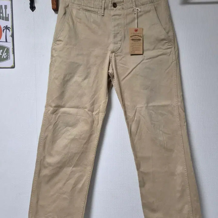 [BUNJANG] Warehouse Lot 1082 Chino Pants (Size 34) / 웨어하우스 베이지 치노 1082 34사이즈