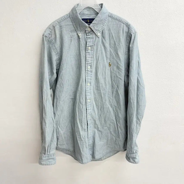 [BUNJANG] Polo Ralph Lauren Slim Fit Chambray Denim Shirt (M) / 폴로 신형 QR 랄프로렌 슬림핏 샴브레이 데님 셔츠 (M)