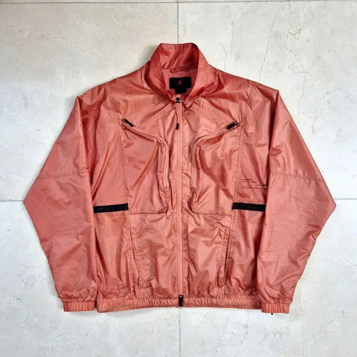 [BUNJANG] Jordan S/S Semi-Oversized Athleisure Zip-Up Jacket L / 조던 / S/S 오렌지 세미오버 에슬레저 집업 자켓 / L