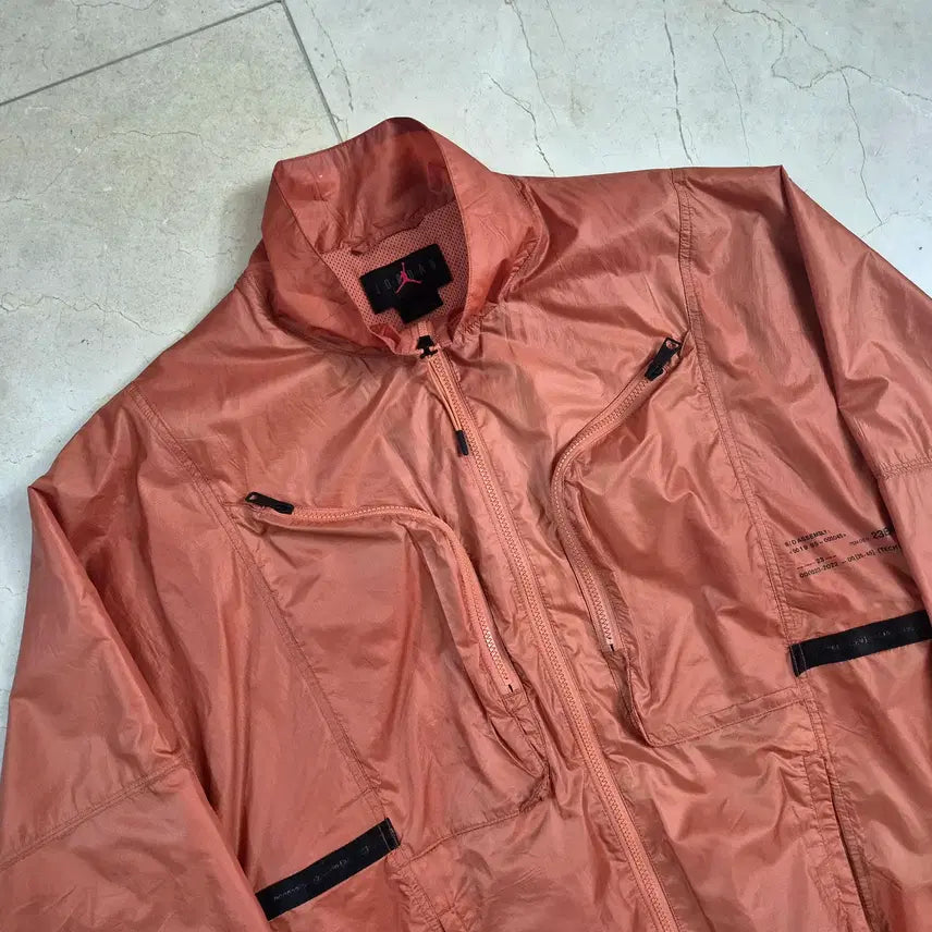 [SOLD OUT] 조던 / S/S 오렌지 세미오버 에슬레저 집업 자켓 / L