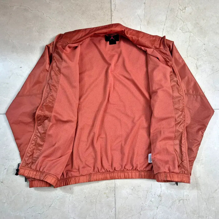 [BUNJANG] Jordan S/S Semi-Oversized Athleisure Zip-Up Jacket L / 조던 / S/S 오렌지 세미오버 에슬레저 집업 자켓 / L