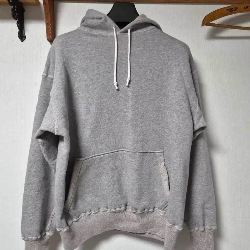 [BUNJANG] Warehouse Lot450 Header Grey Hoodie / 웨어하우스 Lot450 헤더 그레이 후드