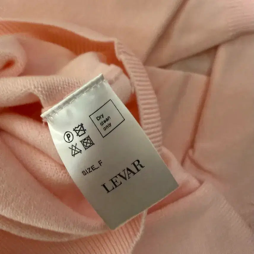 [BUNJANG] LEVAR Crew Neck Light Pink Knit Pullover / 새상품)르바 크루넥 니트 라이트핑크 봄니트