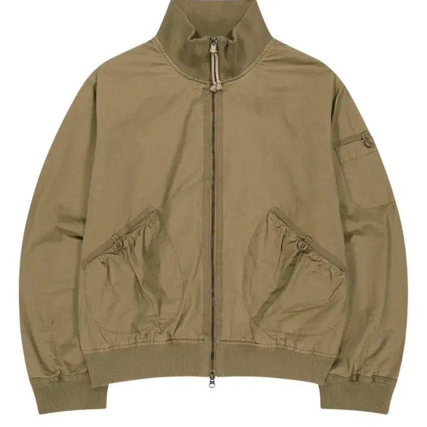 [BUNJANG] Coyseio Dusty Cotton Bomber Jacket Beige / 코이세이오 coyseio 더스티 코튼 봄버 자켓 베이지 1사이즈