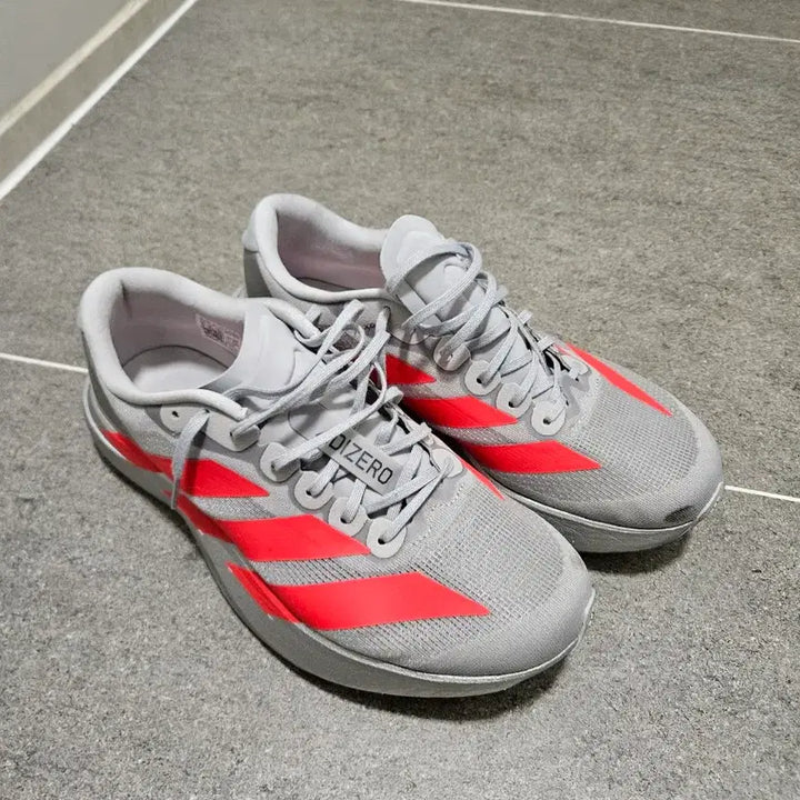 [BUNJANG] Adidas Adizero EVO SL Silver Metallic Lucid 270 / 아디다스 아디제로 에보sl 실버 메탈릭 루시드 270