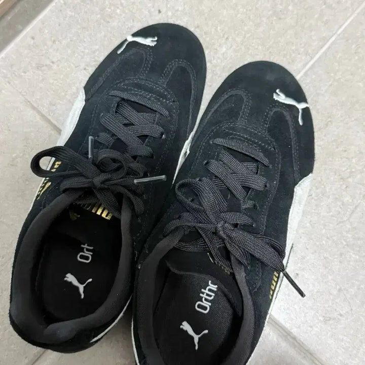 [BUNJANG] Puma Speedcat OG Black White Shoes (230mm) / 푸마 스피드캣 OG 블랙 화이트 230