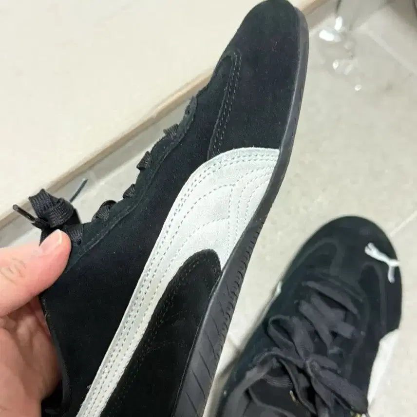 [BUNJANG] Puma Speedcat OG Black White Shoes (230mm) / 푸마 스피드캣 OG 블랙 화이트 230