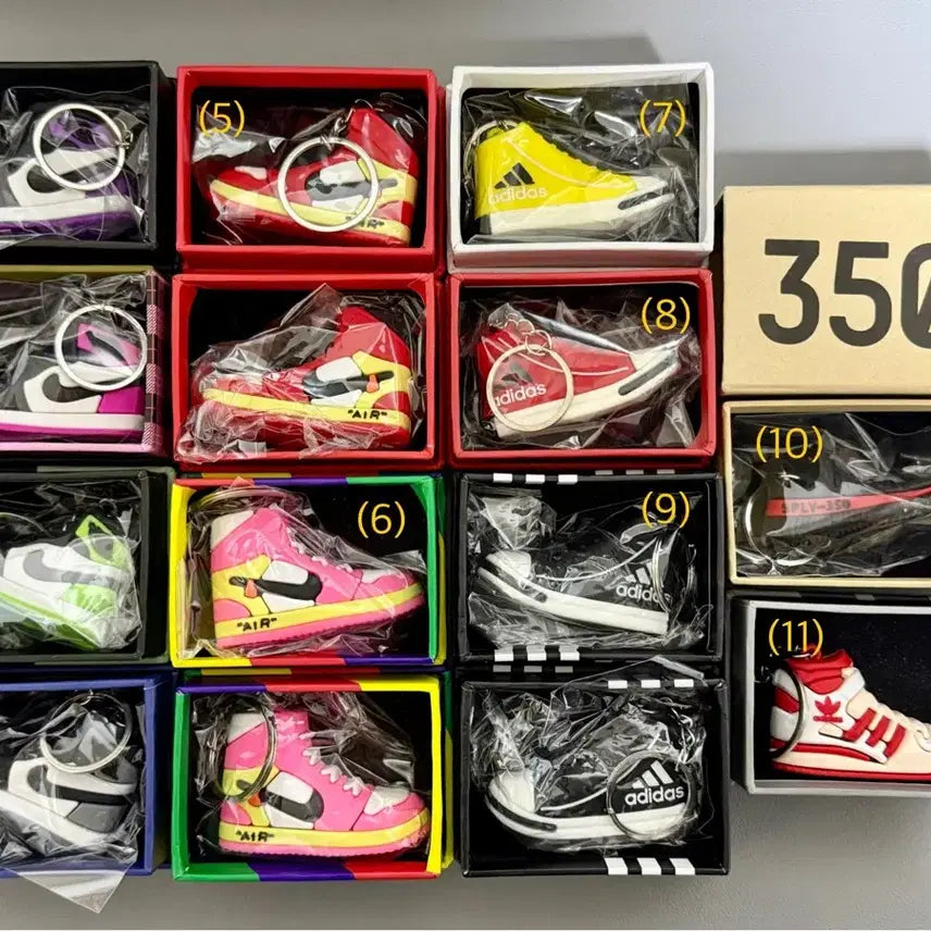 [BUNJANG] Nike &amp; Adidas Sneaker Keyring Collection / 신발 운동화 키링 모음 (나이키/아디다스)