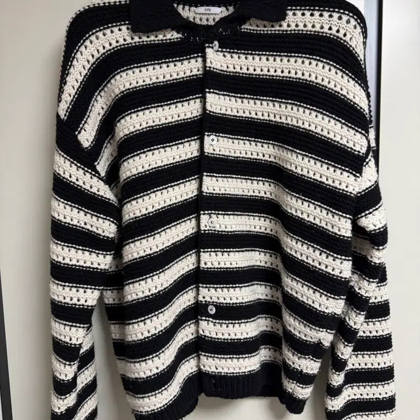 [BUNJANG] STU Stripe Cardigan L / STU 스트라이프 가디건 L