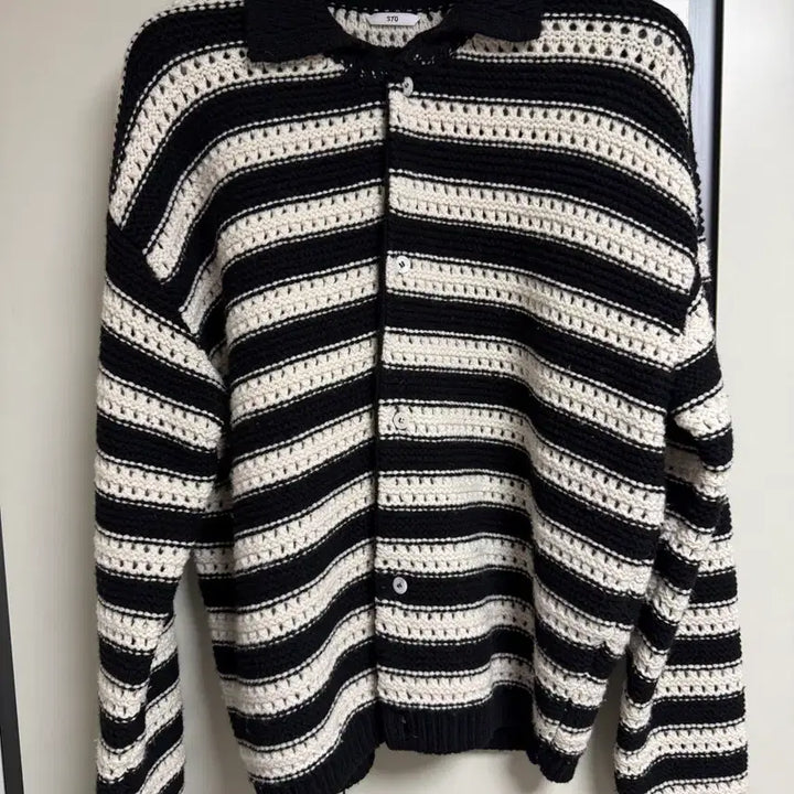 [BUNJANG] STU Stripe Cardigan L / STU 스트라이프 가디건 L