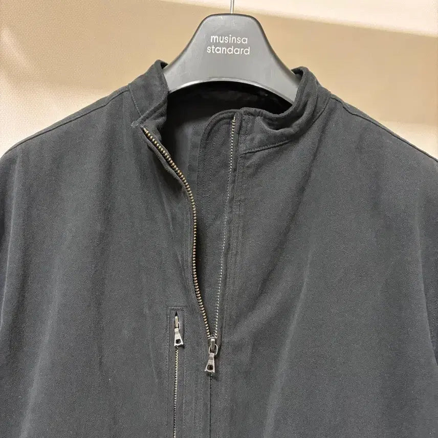 [BUNJANG] Go Nak Brushed Cotton Ghost Jacket - Black (Size 2) / 고낙 브러쉬드 코튼 고스트 자켓-블랙(2사이즈)